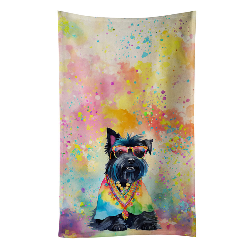 Serviette de cuisine Scottish Terrier Hippie Dawg
