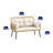 Patio Furniture Wicker Outdoor Loveseat-1755820393