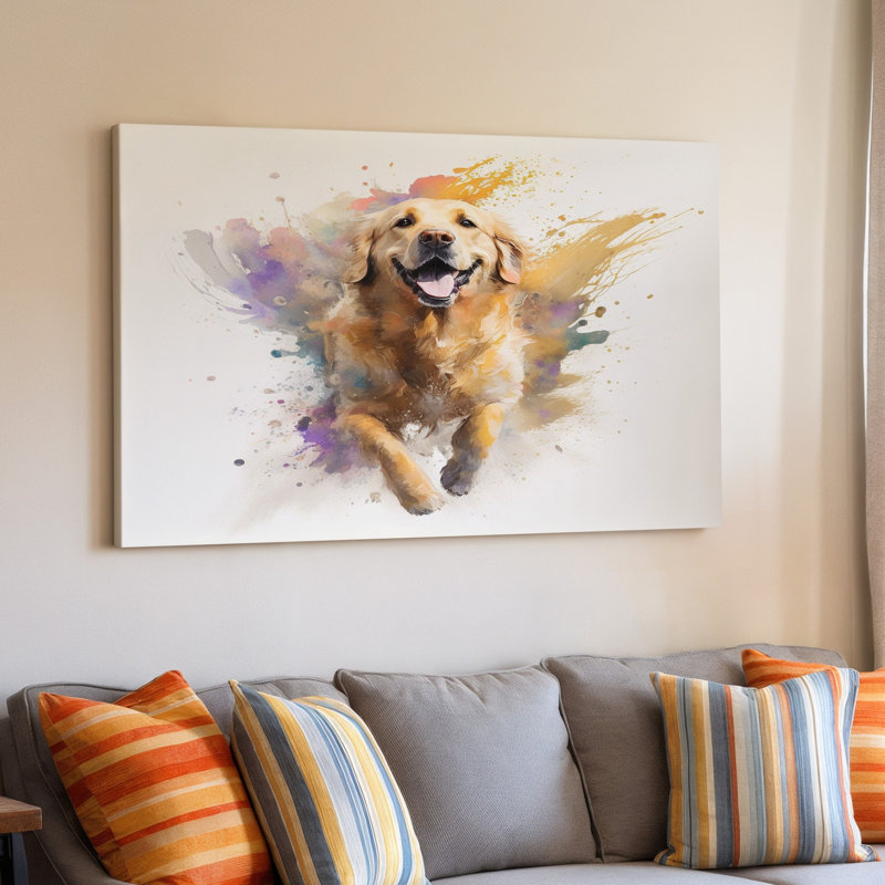 Reproduction d'art sur toile Golden Retriever, 11 x 14 in