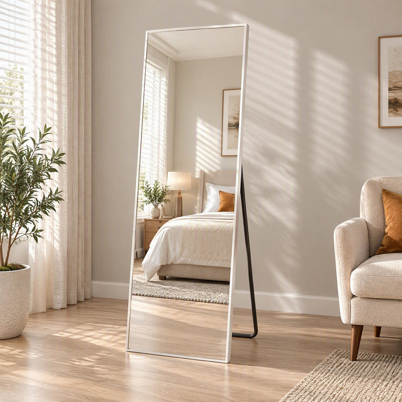 Miroir rectangulaire pleine longueur 21" x 64", à poser ou à suspendre