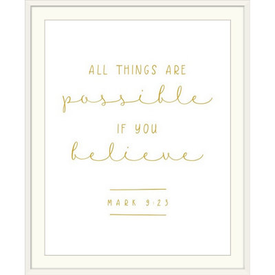 « mark 9:23-scripture art », art textuel