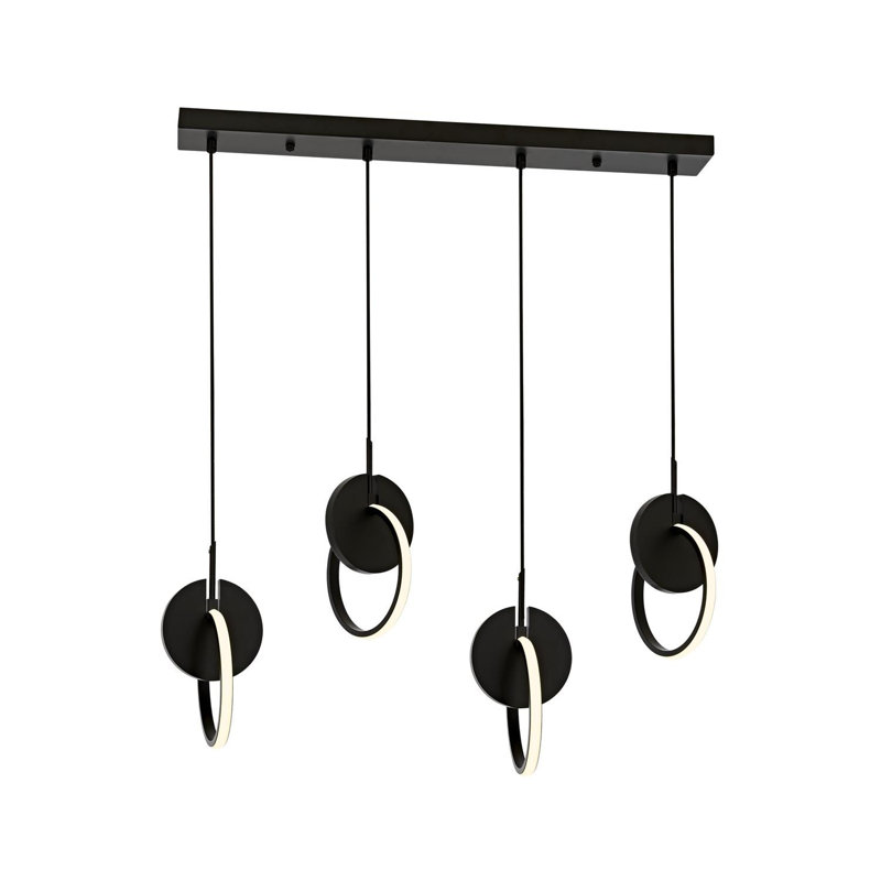 Demps 4 - Light Unique/Statement LED Chandelier