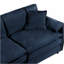 Canapé surdimensionné en chenille surdimensionné, petit canapé surdimensionné à 2 places avec nuage, causeuse moderne et confortable pour salon, chambre à coucher, bureau, combinaison de bricolage, bleu-121060194
