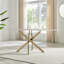 Chanden Luxury Marble Effect Glass 6 Seater Dining Table - Modern Statement Design-1996146594-1990899118