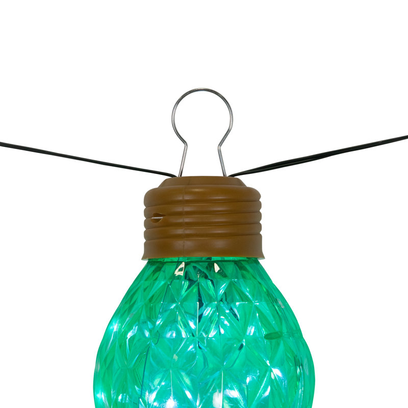 Ensemble de lumières de Noël DEL commerciales de style C9 Jumbo - 12 pi - multicolore - fil noir - 5 carats