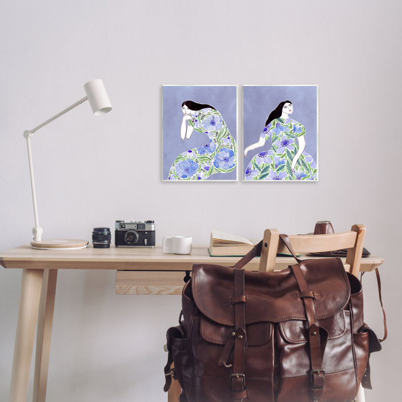  «Floral Women on Mauve», art mural par Melissa Wang