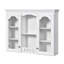 Armoire à pharmacie murale, armoire de salle de bain murale avec 2 portes en verre, armoire de rangement au-dessus de la toilette avec beaucoup de rangement