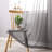 Erem  Faux Linen Gray Ombre Sheer Curtains - Gradient Semi Voile Grommet Top Window Curtains For Bedroom And Living Room, Set Of 2 Panels, 52 X 84 Inches Long-108538865