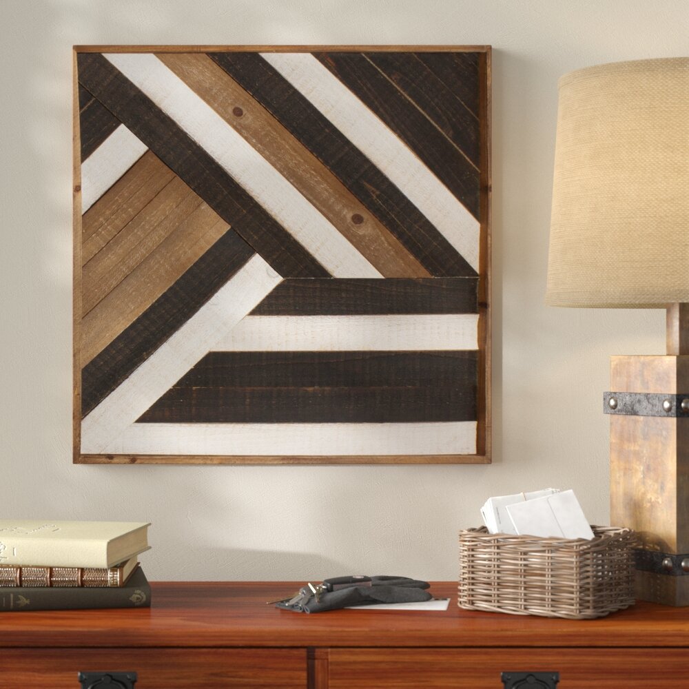 Solid Wood Abstract Wall Decor