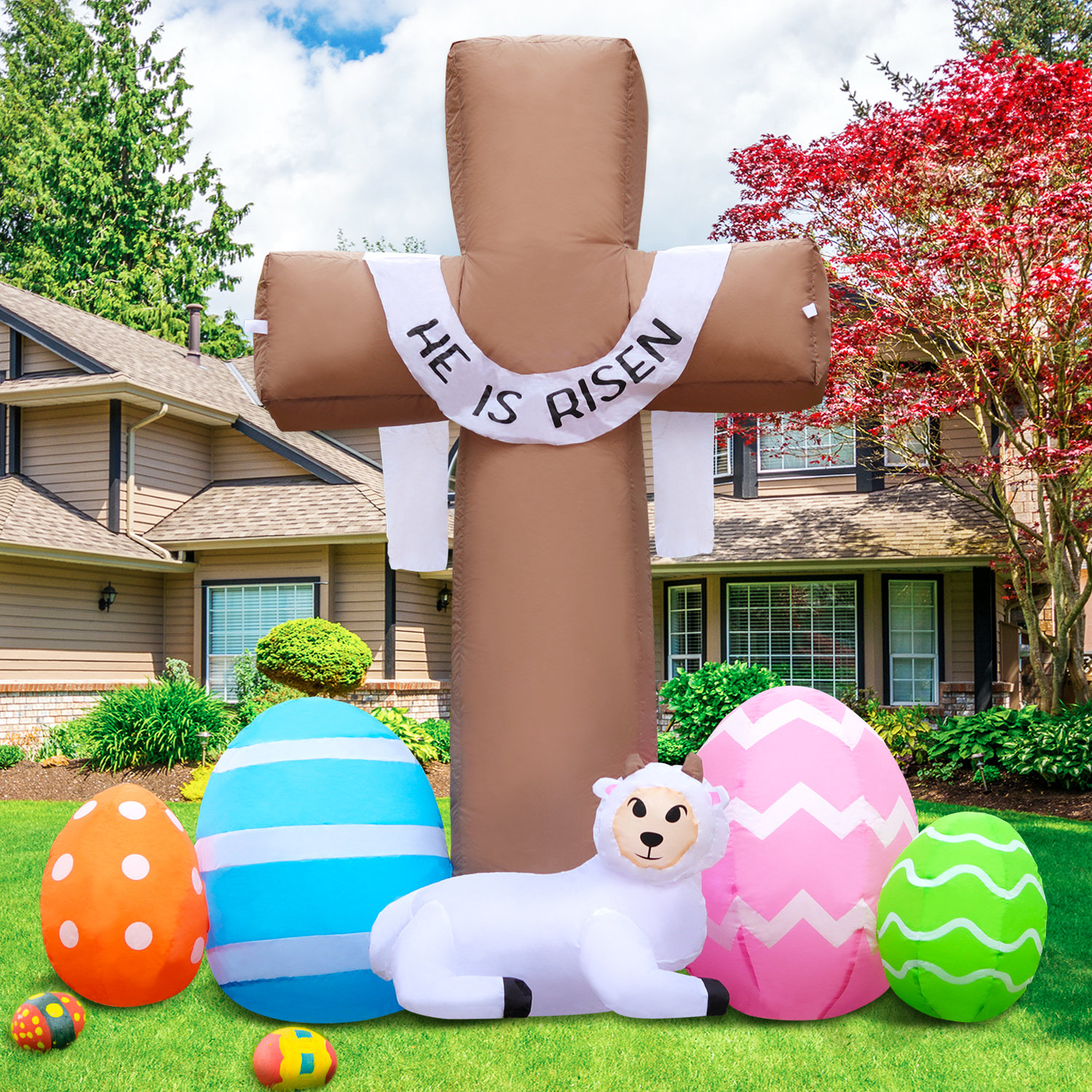 The Holiday Aisle® 2025 New 6ft Easter Inflatable Outdoor Decorations ...