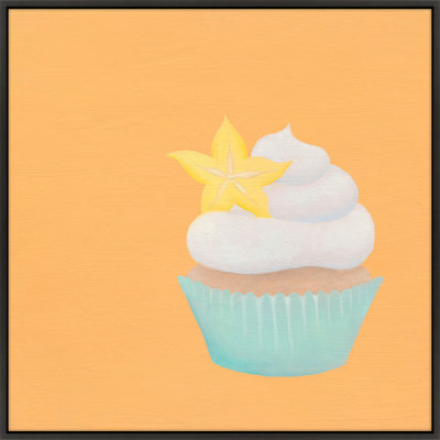 Starfruit Cupcake Painting by Katy Montica