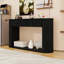 Console en bois avec 2 tiroirs-2071321803
