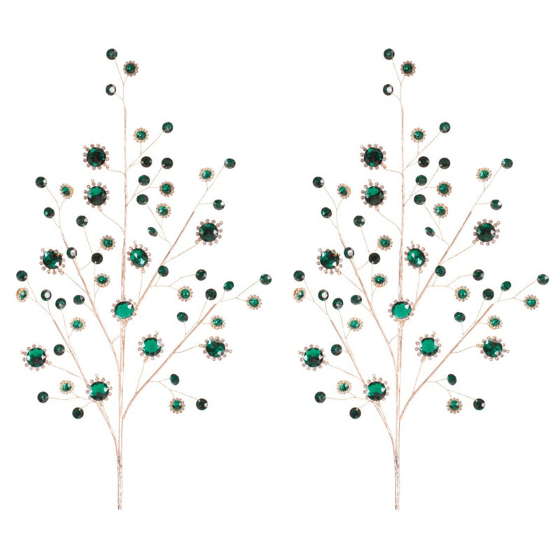 Emerald Jewel Spray (ensemble de 2)
