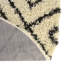 Tapis à poils longs blanc et noir Foundry Select-1821288840