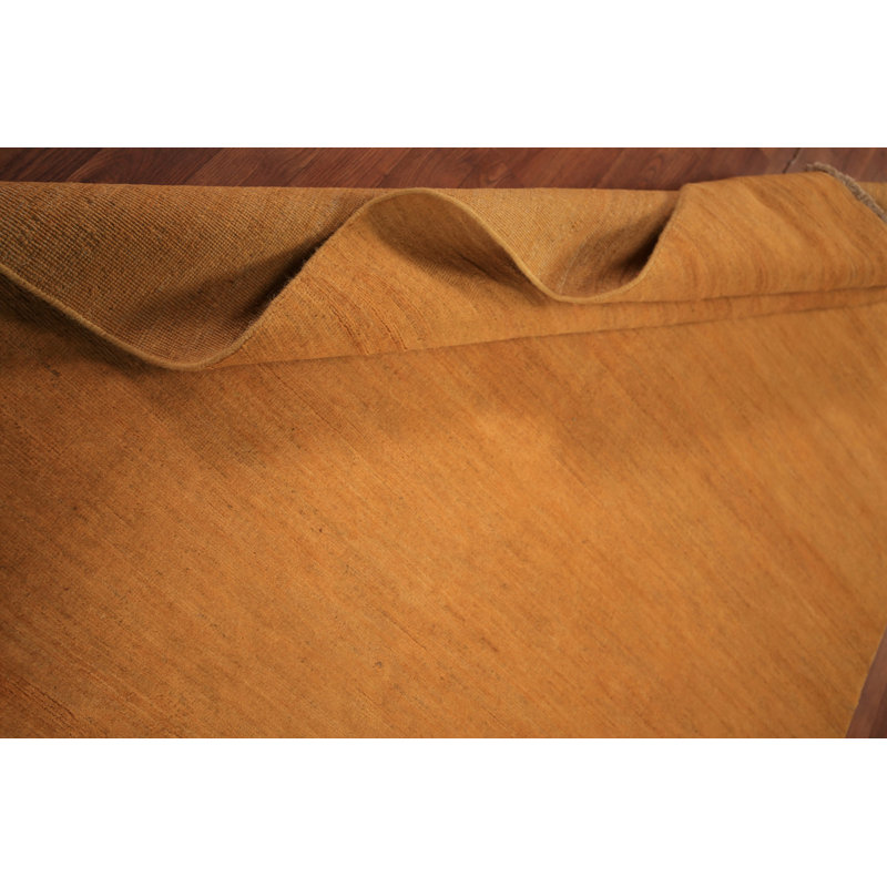 Tapis orange moderne Gabbeh 5 x 8