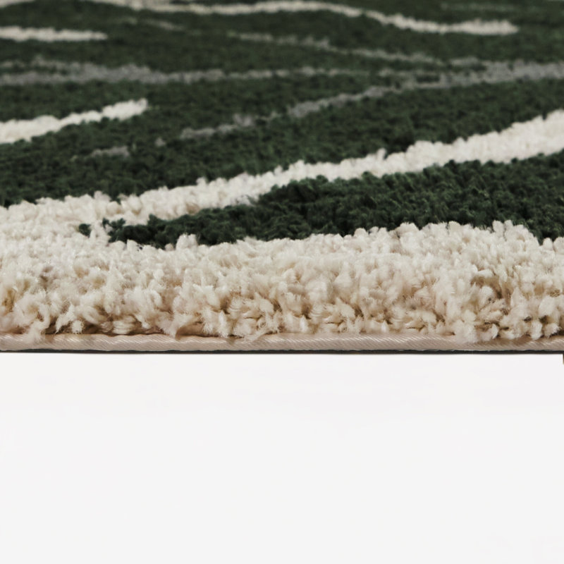 Tapis vert Fern, Ovale 6 pi 7 po x 9 pi