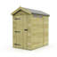Total Sheds 7ft x 4ft Security Apex Shed - Heavy-Duty Hasp Staple Anti-Tamper - Pressure Treated Timber - UK Manufactured