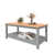 Plateau en pin / base grise