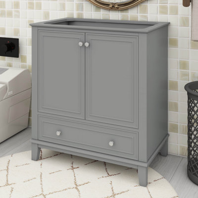 30" Bathroom Vanity Without Sink, Multi-Functional Bathroom Cabinet With Doors And Drawer