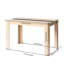 Table de salle à manger élégante et rectangulaire, table de cuisine robuste-478961563-478961637-478961561