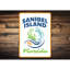 Enseigne en aluminium Sanibel Island-58289324