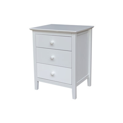 Calumet Heimann Solid Wood 3 Drawer Nightstand