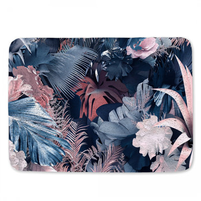 Tapis de bain floral