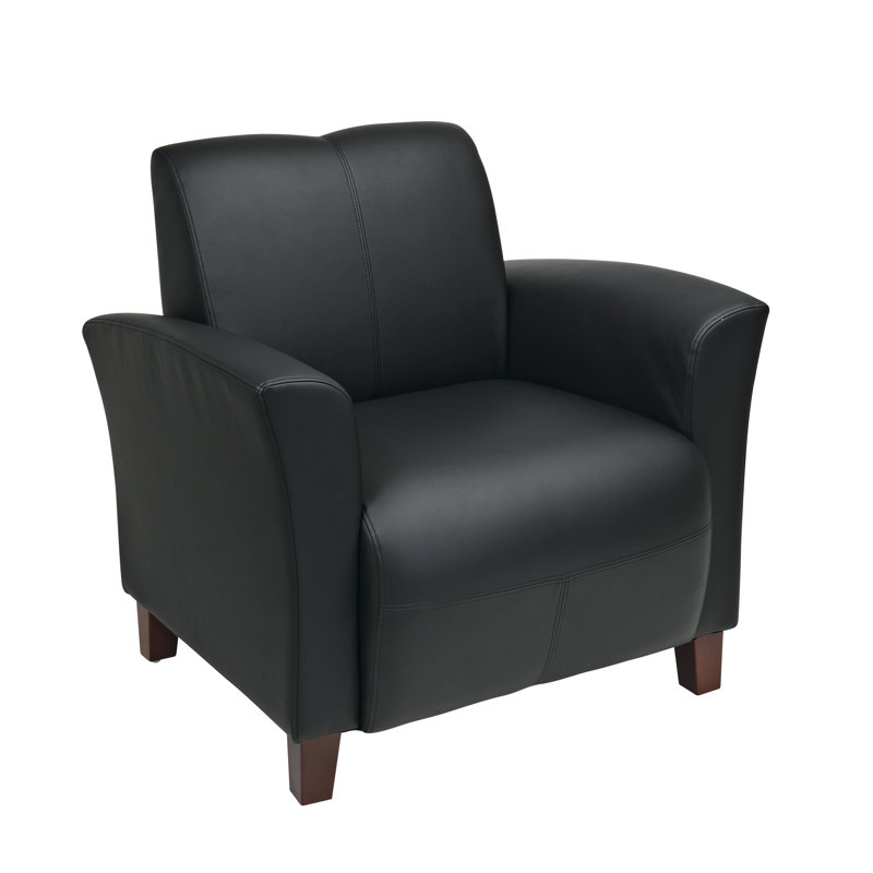 Chaise de réception l 32 po Modrok, Noir
