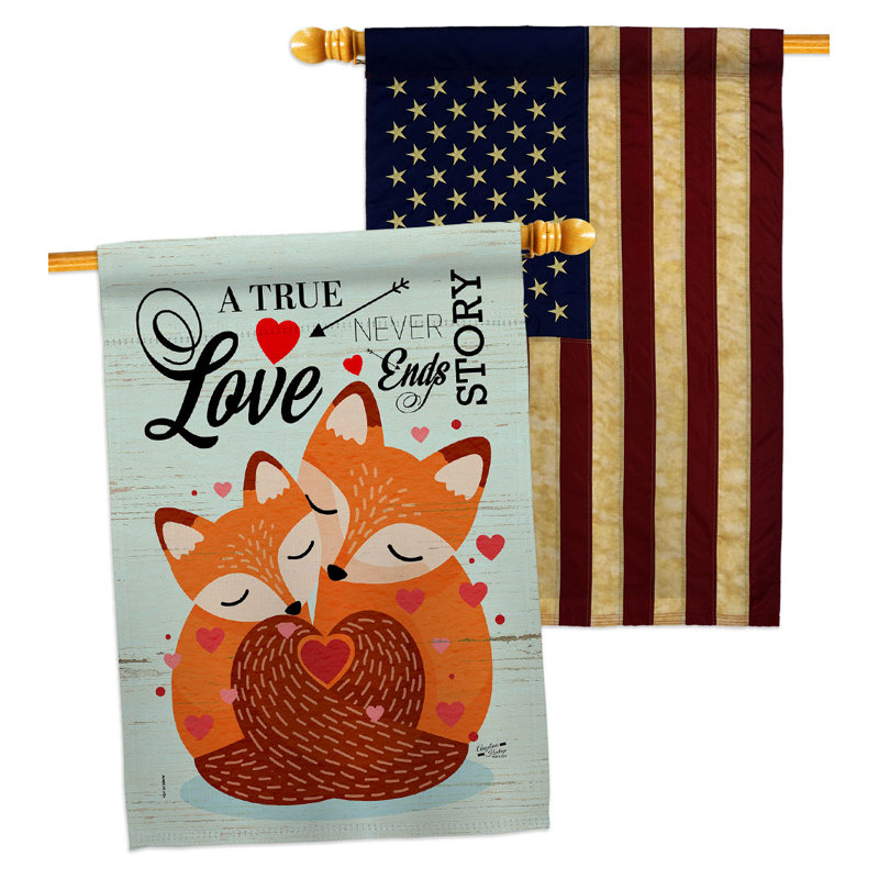Drapeau de maison à 2 côtés en polyester / mélange de polyester 40 x 28 po