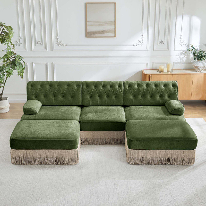Canapé Chesterfield, Vert