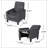 Linen Manual Push Back Recliner Chair-320699902