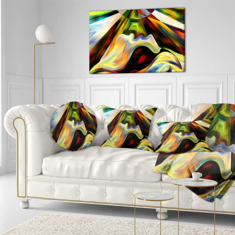Origin of Imagination - Coussin décoratif à imprimé abstrait