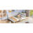 Solid Wood Full Size Daybed/ Bed In White - Elegant Mid-Century Modern Look For Bedroom Extra Durability-1067584081-1067584082