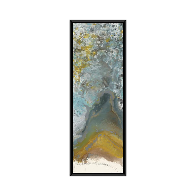 «Golden Bloom» par Blakely Bering - reproduction sur toile, H 36 po x l 12 po x P 1,5 po, Toile avec cadre noir