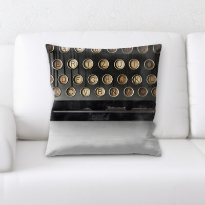 Coussin machine à écrire Marilyn