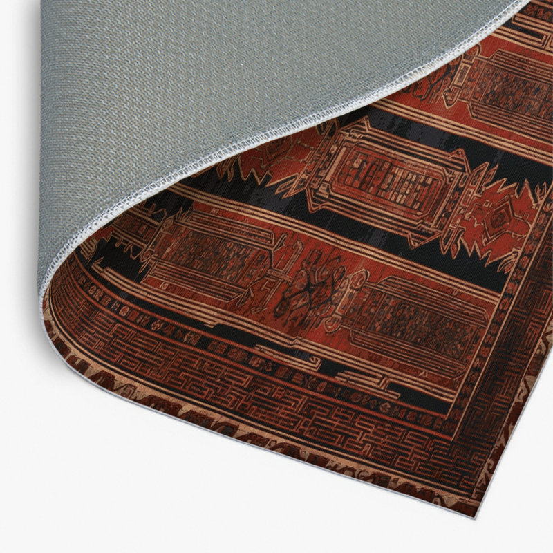 ArtDeco Brown Indoor and Outdoor Area Rug, Rectangle 2' x 3'