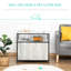 Grey Cat Litter Box Enclosure - Hide And Maintain A Clean Home With Storage Wooden Stand, Grey. Box. Multi-purpose.
