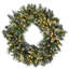The Holiday Aisle® 30" Glittery Bristle Pine Wreath with Dual Color LED Cosmic Lights