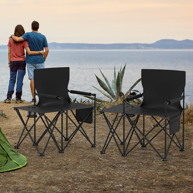 Folding Camping Chair, Black
