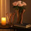 Mia Handblown Ruffled Glass Vase Set--Striped Artistry with Ruffled Rims-1759147249-1759147250