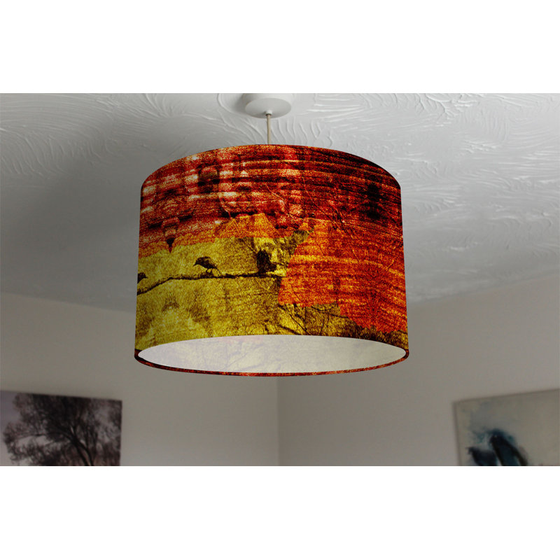 Cotton Drum Lamp Shade ( Uno ), 25cm H x 40cm W x 40cm D
