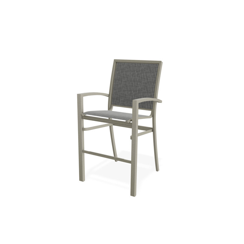 Chaise de café empilable à hauteur de barre Kendall, Tempête, Diacre