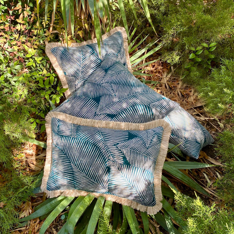 Isle Jade Sunbrella Lumbar Pillow Cover & Insert