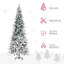 Arbre de Noël artificiel enneigé 9 pi avec branches réalistes et 1159 pointes HOMcom