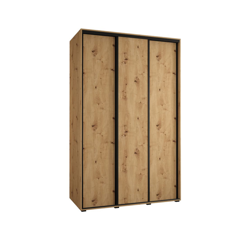 Auniya 2 Door Manufactured Wood Wardrobe, Oak Artisan
