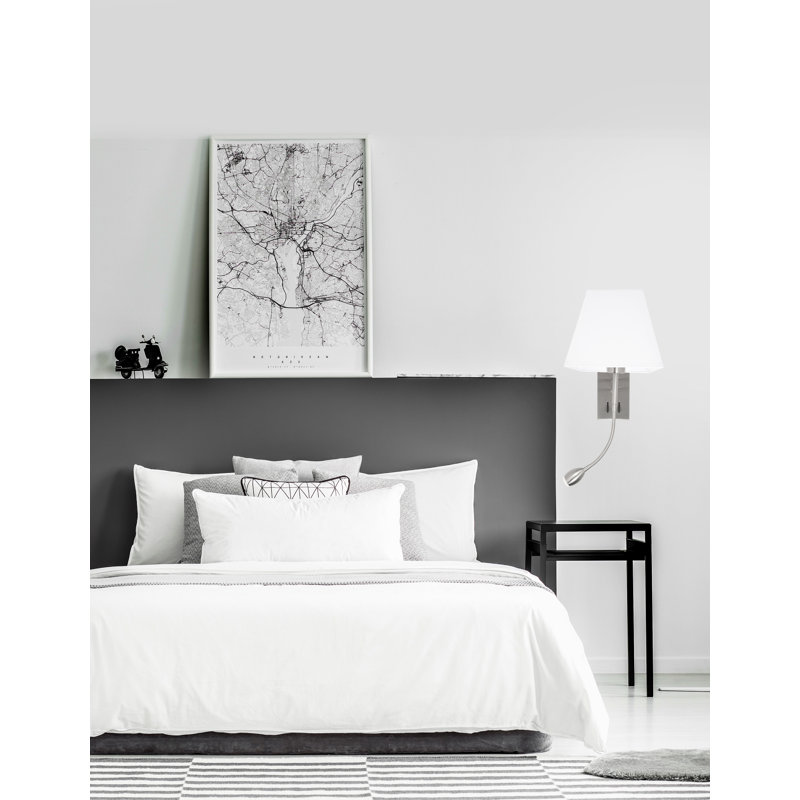 LED Wall Sconce, Satin CHrome
