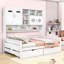 Lit de jour en bois avec armoire et tablette Wellsville-1699066336-1699066343