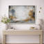 Abstrait, neutre, gris doré, horizon, paysage, images de salon calmes, impression sur toile encadrée-126055193-126055194