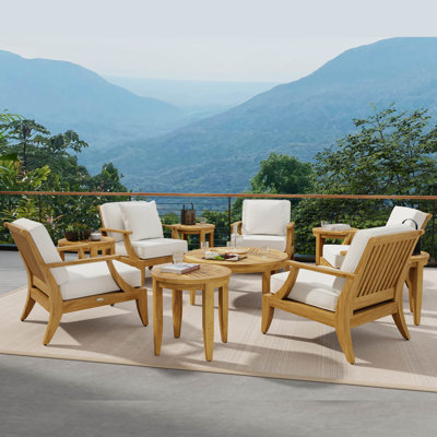 11 Piece Laguna Lounge Set with Sunbrella Cushions