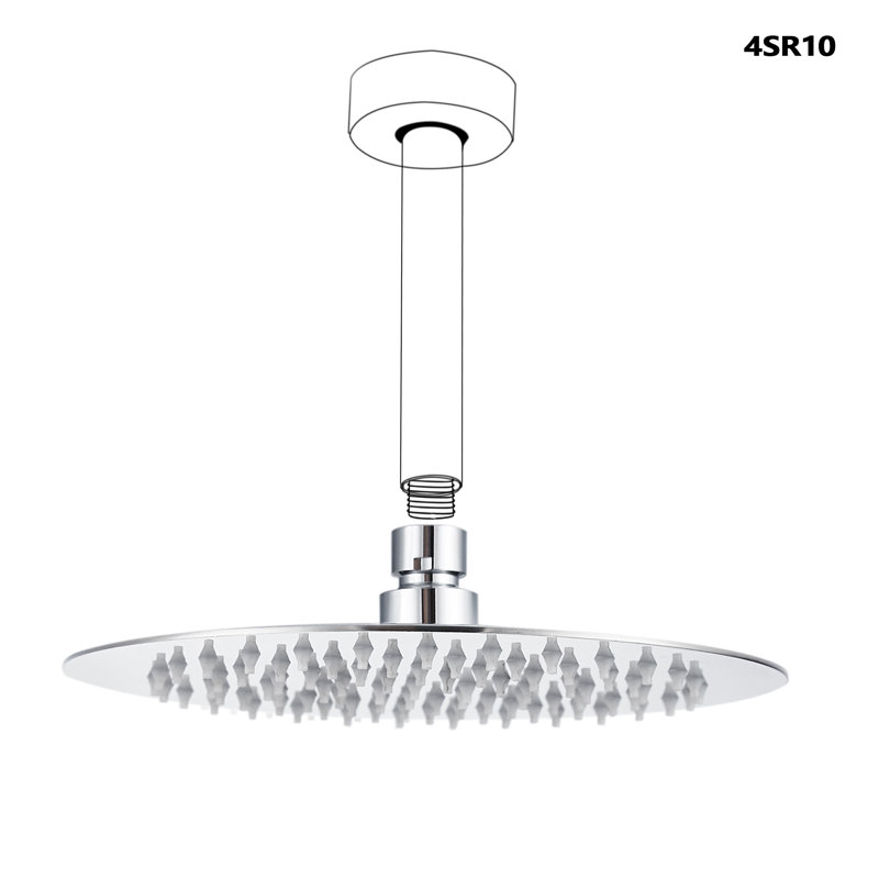 Rain Rain Shower Head 1.8 GPM GPM, Chrome